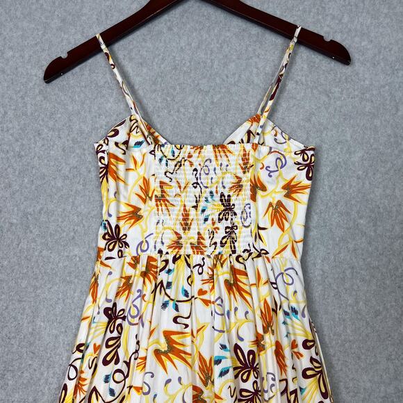 A.L.C. Lilah Floral Sleeveless Maxi Dress Size 2 Side Pockets - Picture 6 of 11